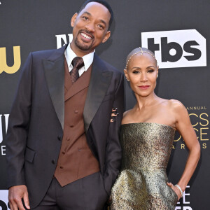 Will Smith and Jada Pinkett Smith - Photocall de la 27ème édition des Critics Choice Awards à Los Angeles le 13 mars 2022.
