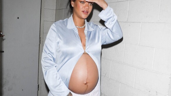Rihanna proche de l'accouchement : le haut de la star milliardaire ne tient qu'à un fil !