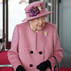 La reine Elisabeth II d'Angleterre assiste à la cérémonie d'ouverture de la sixième session du Senedd à Cardiff, Royaume Uni, 14 oc tobre 2021.