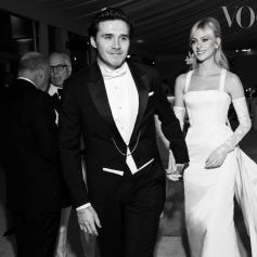 Broolyn Beckham et sa femme, Nicola Peltz, qu'il a épousée ce samedi 09 avril. @ Instagram / David Beckham