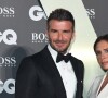 David Beckham, Victoria Beckham, Brooklyn Beckham - Photocall de la soirée "GQ Men of the Year" Awards à Londres. 