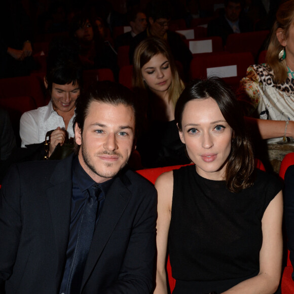 Gaspard Ulliel et sa compagne Gaëlle Pietri - La 20ème cérémonie des Prix Lumières à l'espace Pierre Cardin à Paris, le 2 février 2015.