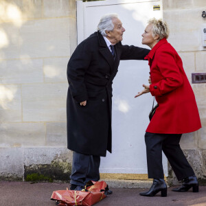 Exclusif - Pierre Arditi et Muriel Robin - Séquence "Noël chez les parents" - Tournage du téléfilm " Ils s'aiment... enfin presque ", qui sera diffusé le lundi 18 avril à 21h10 sur TF1. © Cyril Moreau / Bestimage