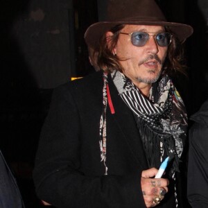 L'acteur Johnny Depp assiste à un concert de charité à Hollywood, Los Angeles, Californie, Etats-Unis, le 19 mars 2022.