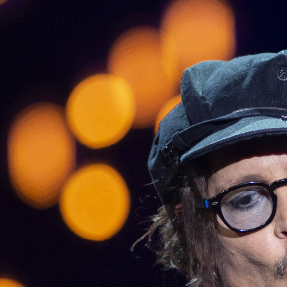 Johnny Depp reçoit un prix Donostia pour récompenser l'ensemble de sa carrière lors du 69ème festival international du film de San Sebastian (Saint Sebastien) le 22 septembre 2021.