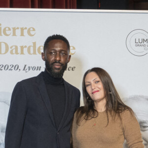 Thomas Ngijol et sa compagne Karole Rocher, lors de la cérémonie de clôture de la 12e édition du Festival du film Lumière à Lyon, du 10 au 18 octobre 2020. © Sandrine Thesillat / Panoramic / Bestimage 