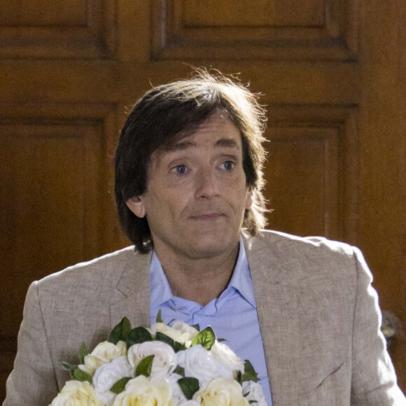 Exclusif - Pierre Palmade - Séquence "Rien à se dire" et "La réconciliation" - Tournage du téléfilm " Ils s'aiment... enfin presque ", qui sera diffusé le lundi 18 avril à 21h10 sur TF1. © Cyril Moreau / Bestimage
