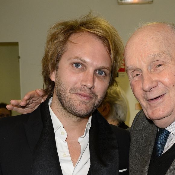 Florian Zeller et Michel Bouquet - Générale de la pièce de théâtre "Le Mensonge" au théâtre Edouard VII à Paris, le 14 septembre 2015.