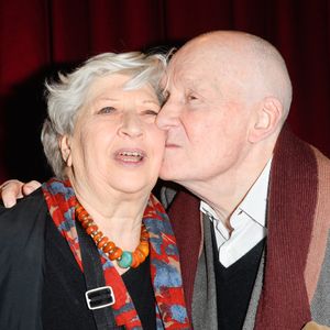 Juliette Carré et son mari Michel Bouquet - Représentation de la pièce "Pleins Feux" au théâtre Hébertot à Paris. © Coadic Guirec/Bestimage