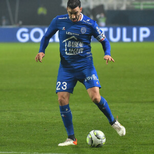 Adil Rami lors du match de football Ligue 1 Uber Eats opposant l'Espérance sportive Troyes Aube Champagne (ESTAC) à l'Olympique lyonnais (OL) au stade de l'Aube à Troyes, France, le 16 janvier 2021. Lyon a gagné 1-0. © Mao/Panoramic/Bestimage