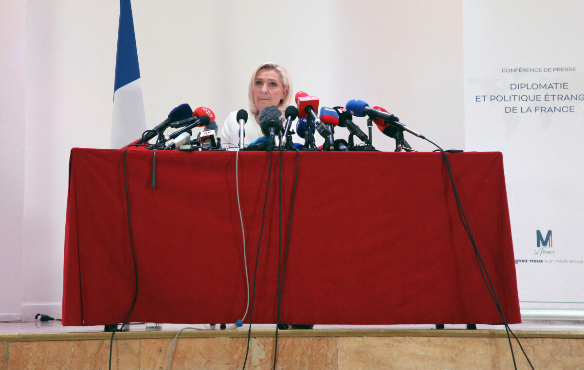 Photo : Marine Le Pen, candidate au second tour de l'élection