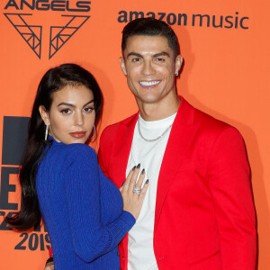 Cristiano Ronaldo et sa compagne Georgina Rodriguez à la soirée MTV European Music Awards 2019 au FIBES Conference and Exhibition Centre à Séville en Espagne, le 3 novembre 2019