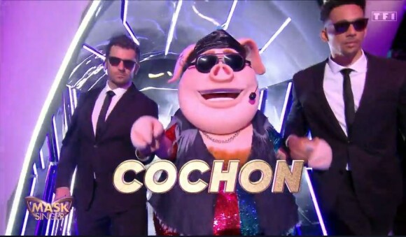 Le Cochon lors de l'émission "Mask Singer 2022" du 15 avril 2022, sur TF1