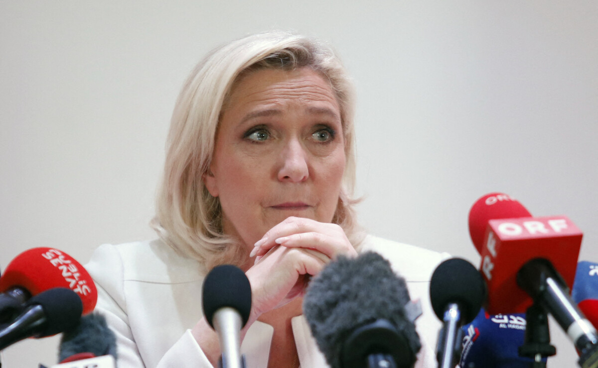 Photo : Marine Le Pen, candidate au second tour de l'élection