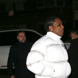 A$AP Rocky est allé dîner au restaurant italien Carbone à New York City, New York, Etats-Unis, le 18 février 2022. 