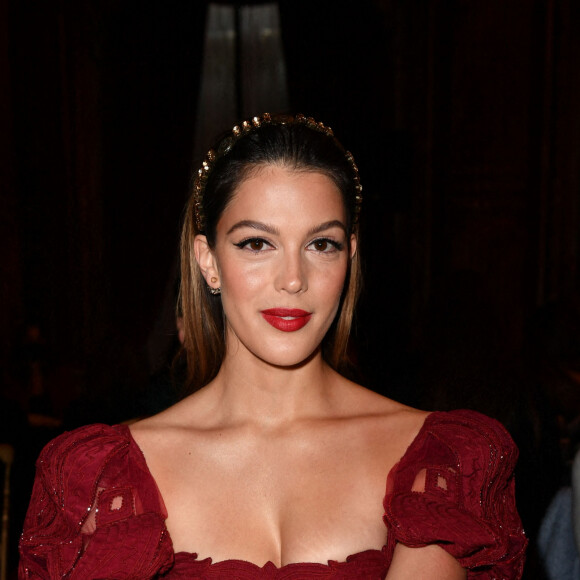 Iris Mittenaere - Front row du défilé Haute Couture 2022 Zuhair Murad à Paris le 26 janvier 2022 © Veeren / Christophe Clovis / Bestimage 