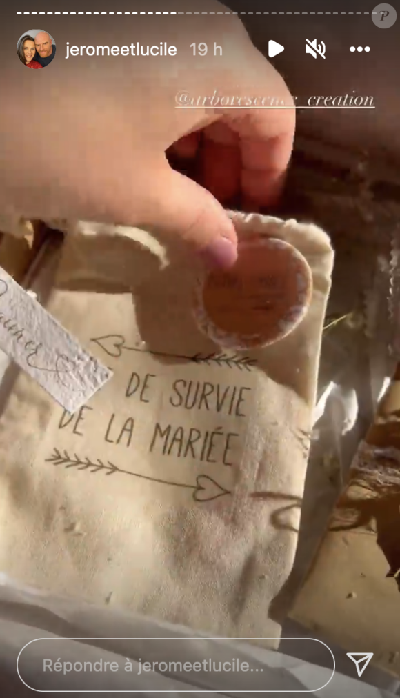 Lucile (L'amour est dans le pré) a reçu un délicat et bien pensé "kit de survie" pour son mariage avec Jérôme - Instagram