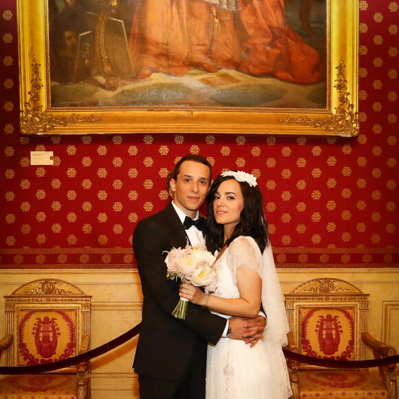 Exclusif - Prix spécial - Mariage civil à la mairie d'Ajaccio d'Alizée et Grégoire Lyonnet - Ajaccio le 18 juin 2016 © Olivier Huitel - Olivier Sanchez / Bestimage - Crystal