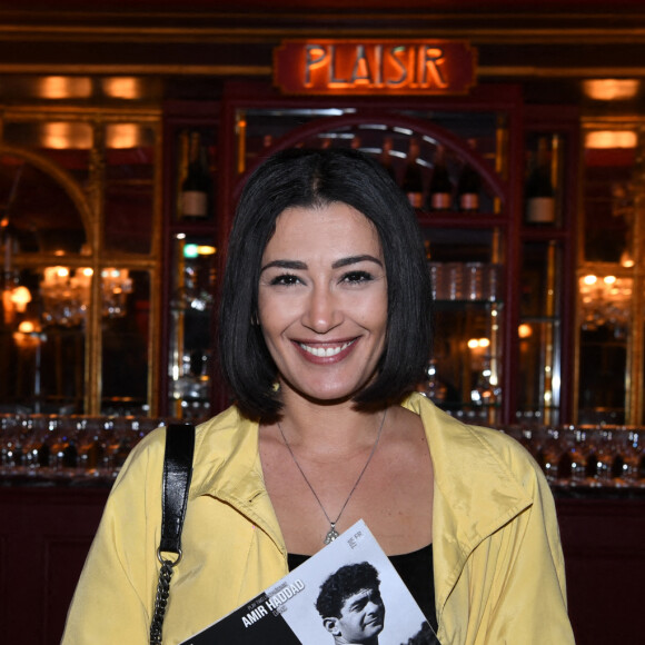 Exclusif - Karima Charni - Générale du chanteur Amir Haddad, seul-en-scène dans la pièce "Sélectionné" mise en scène par S. Suissa au théâtre Edouard VII à Paris le 28 mars 2022. © Rachid Bellak/Bestimage Sélectionné, texte de M. Elya, raconte l'incroyable histoire du nageur Alfred Nakache, dont une piscine parisienne porte le nom dans le XXème arrondissement. Cet athlète a été plusieurs fois champion de France avant et après sa déportation à Auschwitz car de confession juive. © Rachid Bellak /Bestimage 