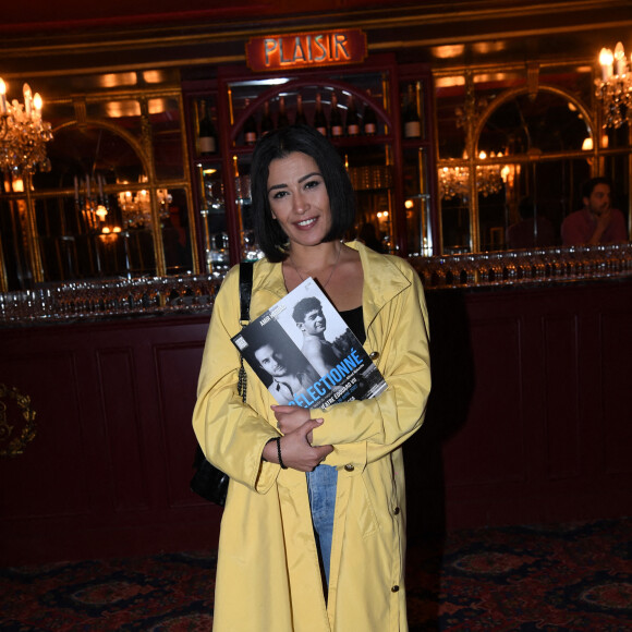 Exclusif - Karima Charni - Générale du chanteur Amir Haddad, seul-en-scène dans la pièce "Sélectionné" mise en scène par S. Suissa au théâtre Edouard VII à Paris le 28 mars 2022. © Rachid Bellak/Bestimage Sélectionné, texte de M. Elya, raconte l'incroyable histoire du nageur Alfred Nakache, dont une piscine parisienne porte le nom dans le XXème arrondissement. Cet athlète a été plusieurs fois champion de France avant et après sa déportation à Auschwitz car de confession juive. © Rachid Bellak /Bestimage 