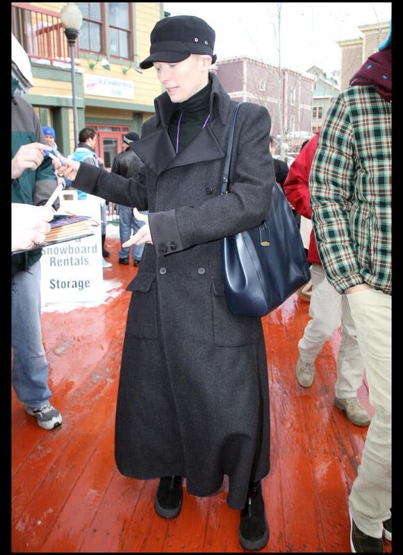 Tilda Swinton au Festival du film de Sundance dans l'Utah, le 24 janvier 2010