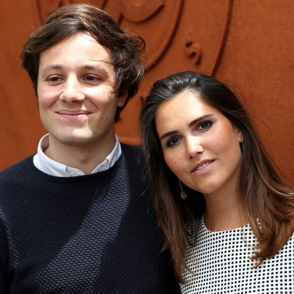 Vianney Bureau et Joyce Jonathan - People au village des Internationaux de France de tennis de Roland Garros à Paris. Le 1er juin 2015. 