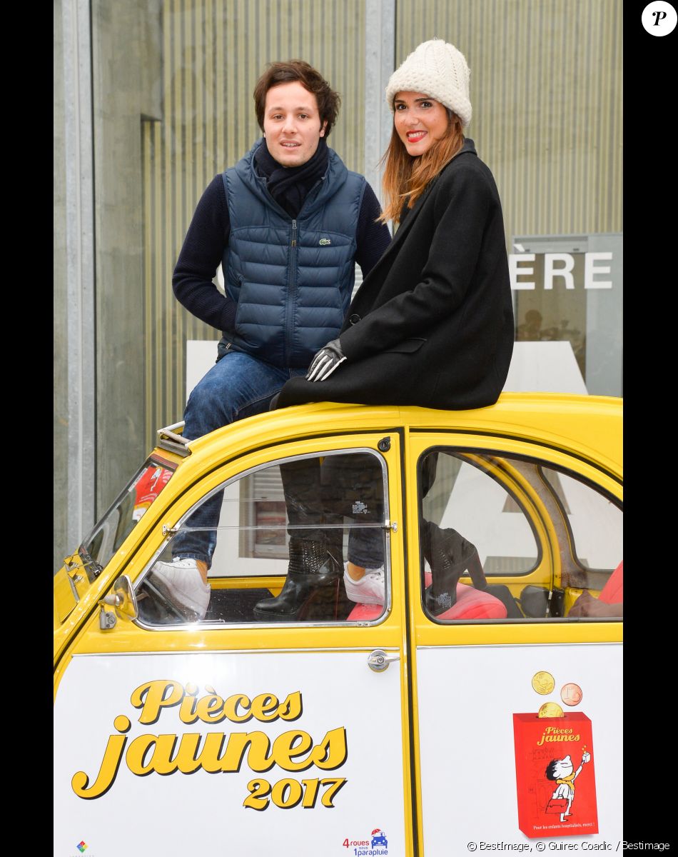 Vianney et Joyce Jonathan - Lancement de l'opération Pièces Jaunes 2017 À l'Hôpital Necker-Enfants malades AP-HP à Paris le 4 janvier 2017. © Guirec Coadic / Bestimage