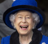 La reine Elizabeth II d'Angleterre lors des Champions Day à Ascot.