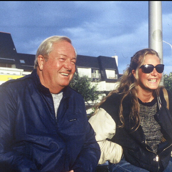 Jean-Marie Le Pen et sa fille Marine à la Trinité-sur-mer en 1987