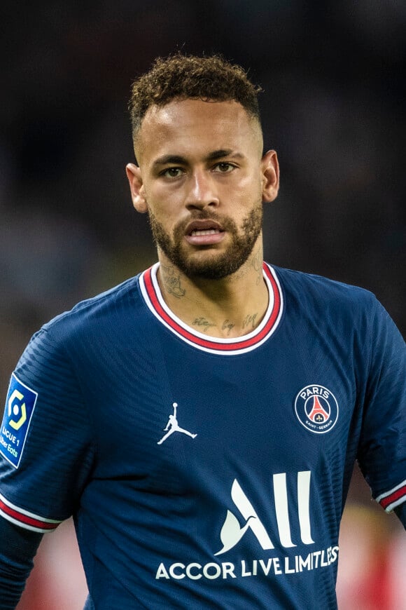 Neymar - Match de football Ligue 1 Uber Eats PSG - Lens (1-1) au parc des princes à Paris le 23 avril 2022 © Cyril Moreau / Bestimage