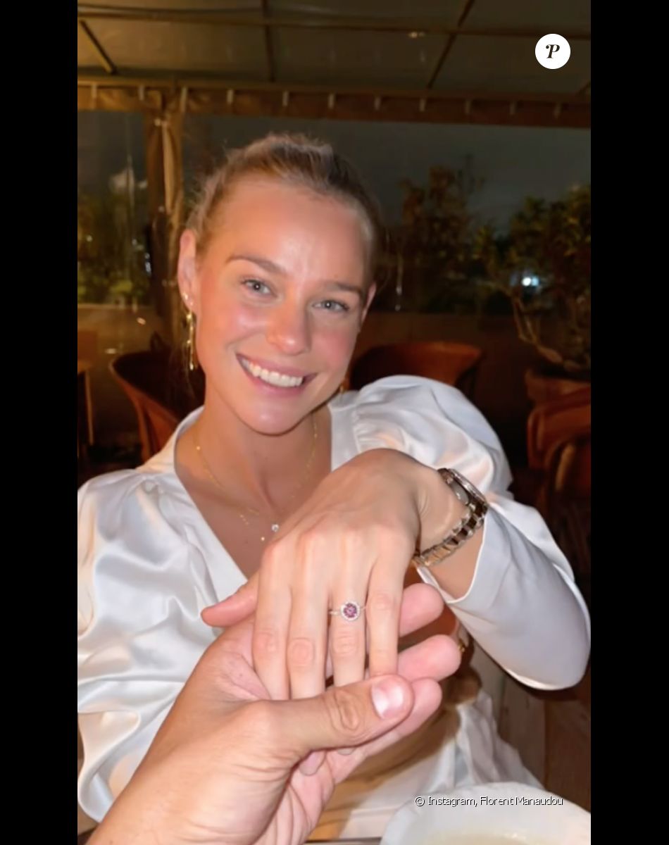 Florent Manaudou a demandé sa compagne Pernille Blume en mariage ! Paris, le 1er septembre 2021.