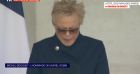 Muriel Robin submergée par l'émotion en plein discours lors de l'hommage national rendu à Michel Bouquet aux Invalides à Paris
