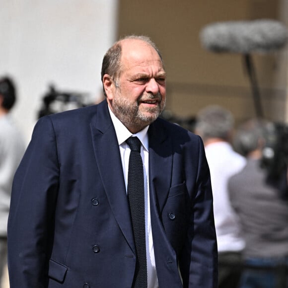 Eric Dupond-Moretti - Cérémonie d'hommage national à l'Hôtel national des Invalides en hommage à Michel Bouquet décédé le 13 avril 2022. Paris le 27 avril 2022. Michel Bouquet a été inhumé dans la plus stricte intimité le 15/04/2022 à Étais-la Sauvin dans l'Yonne. © David Nivière / Pool / Bestimage 