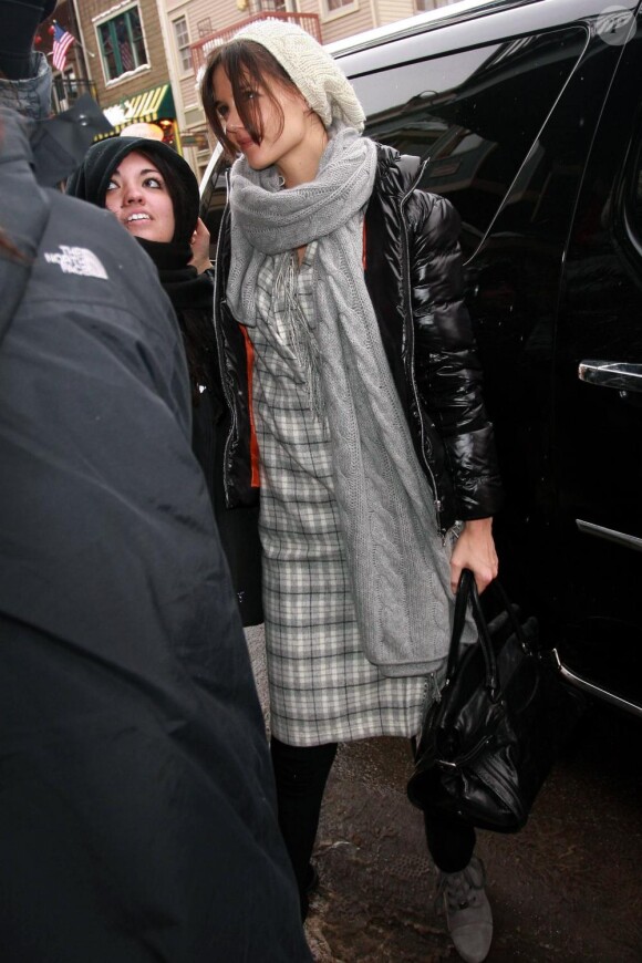 Katie Holmes au festival de Sundance le 26 janvier 2010 avec un look négligé !
