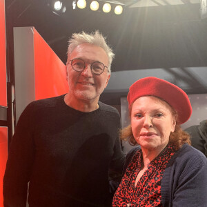 Exclusif - La chanteuse Régine et Laurent Ruquier lors de l'enregistrement de l'émission de radio "Les Grosses Têtes" sur RTL à Paris. Le 22 janvier 2020 