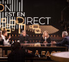 Exclusif - Laurent Ruquier, Léa Salamé, Thierry Ardisson, Valérie Trierweiler, Jean-Luc Mélenchon - Enregistrement de l'émission "On Est En Direct (OEED)" diffusée en direct le 30 avril sur France 2