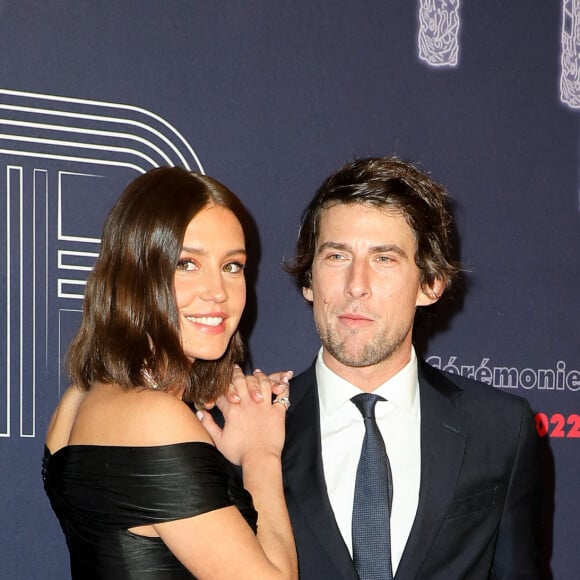 Adèle Exarchopoulos et Hugo Sélignac - Photocall de la 47ème édition de la cérémonie des César à l'Olympia à Paris, le 25 février 2022. © Borde-Jacovides/Bestimage 