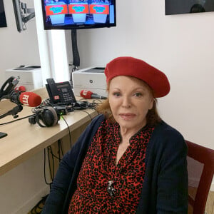 Exclusif - La chanteuse Régine lors de l'enregistrement de l'émission de radio "Les Grosses Têtes" sur RTL à Paris. Le 22 janvier 2020 