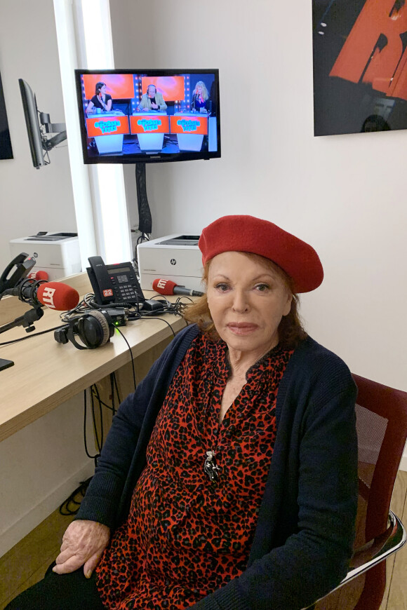 Exclusif - La chanteuse Régine lors de l'enregistrement de l'émission de radio "Les Grosses Têtes" sur RTL à Paris. Le 22 janvier 2020 