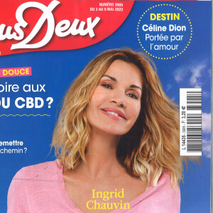 Ingrid Chauvin fait la nouvelle couverture du magazine "Nous Deux", paru le 3 mai 2022