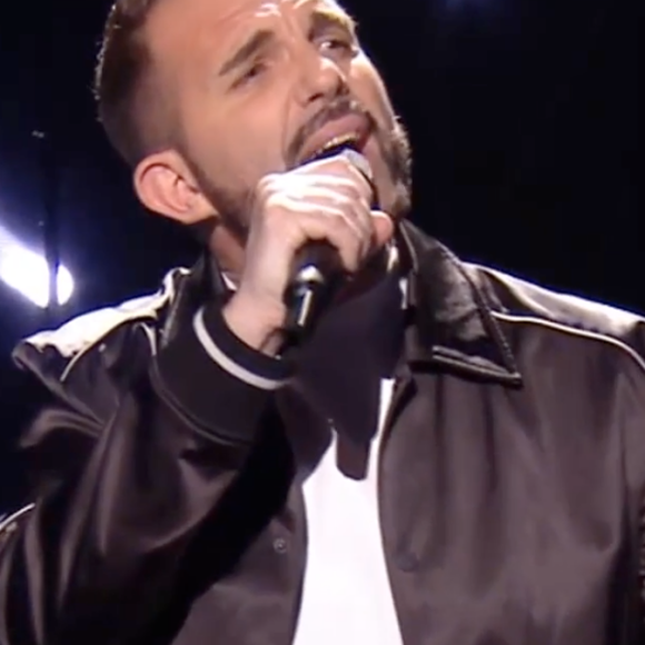 Jean Palau de l'équipe de Florent Pagny lors des super cross-battles de "The Voice" - Émission du 7 mai 2022, TF1