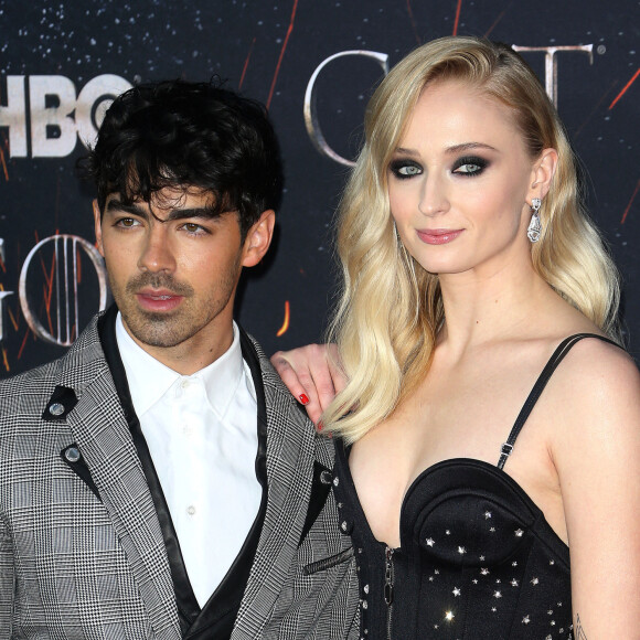 Joe Jonas et sa femme Sophie Turner à la première de "Game of Thrones - Saison 8" au Radio City Music Hall à New York.