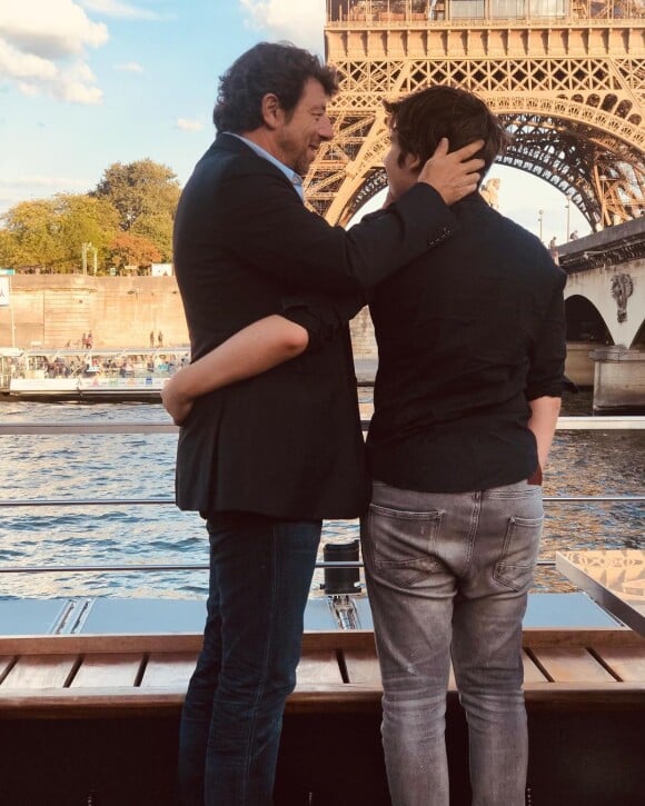 Patrick Bruel et son fils Oscar sur Instagram.
