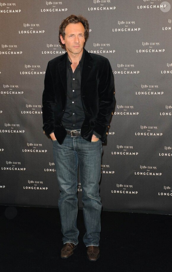 Stéphane Freiss, à l'occasion de la soirée organisée en l'honneur de Kate Moss par la maison Longchamp, au Ritz Club de l'Hôtel Ritz, à Paris, le 27 janvier 2010.