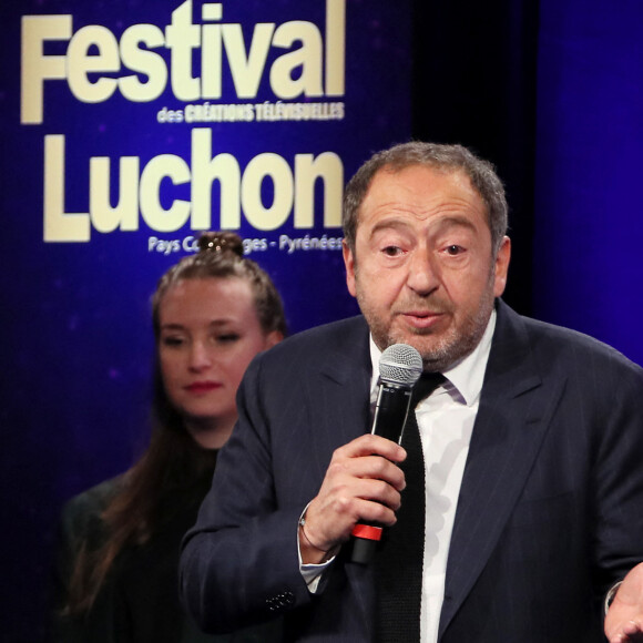 Patrick Timsit (président du jury fictions) lors de la cérémonie de clôture du 22e Festival des créations télévisuelles de Luchon, le 8 février 2020. © Patrick Bernard/Bestimage