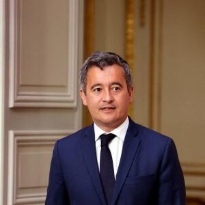 Gérald Darmanin - Cérémonie d'investiture du président de la République, Emmanuel Macron au Palais de l'Elysée à Paris le 7 ami 2022, suite à sa réélection le 24 avril dernier. © Dominique Jacovides/Bestimage