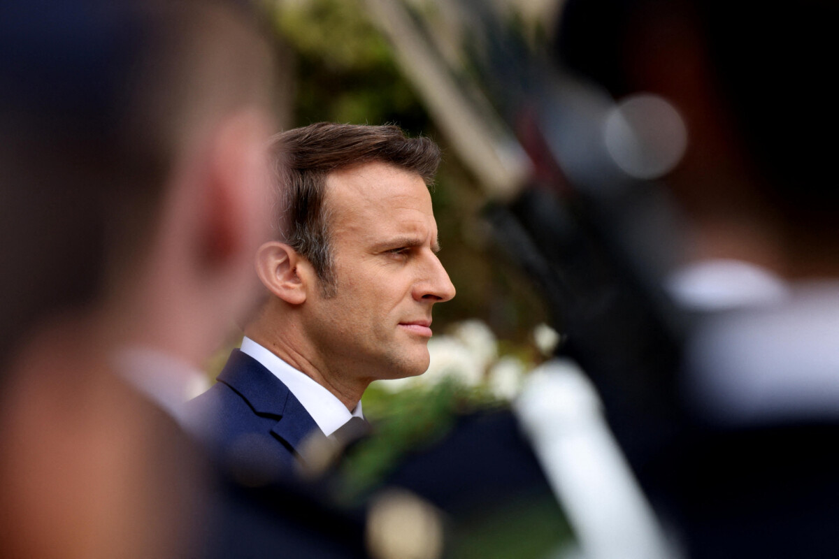 Photo : Le président de la république Emmanuel Macron - Cérémonie d ...