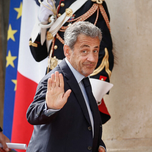 Nicolas Sarkozy - Arrivées des personnalités - Cérémonie d'investiture du Président de la République à Paris le 7 mai 2022 © Aurelien Morissard / Panoramic / Bestimage