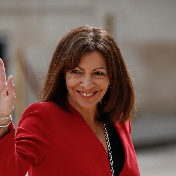 Anne Hidalgo - Arrivées des personnalités - Cérémonie d'investiture du Président de la République à Paris le 7 mai 2022 © Aurelien Morissard / Panoramic / Bestimage