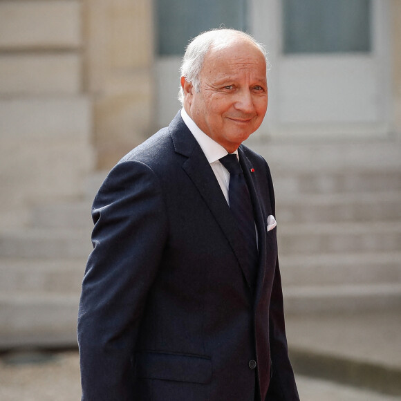 Laurent Fabius - Arrivées des personnalités - Cérémonie d'investiture du Président de la République à Paris le 7 mai 2022 © Aurelien Morissard / Panoramic / Bestimage